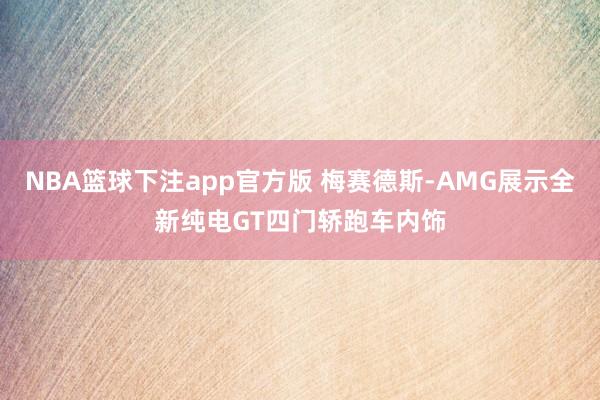 NBA篮球下注app官方版 梅赛德斯-AMG展示全新纯电GT四门轿跑车内饰