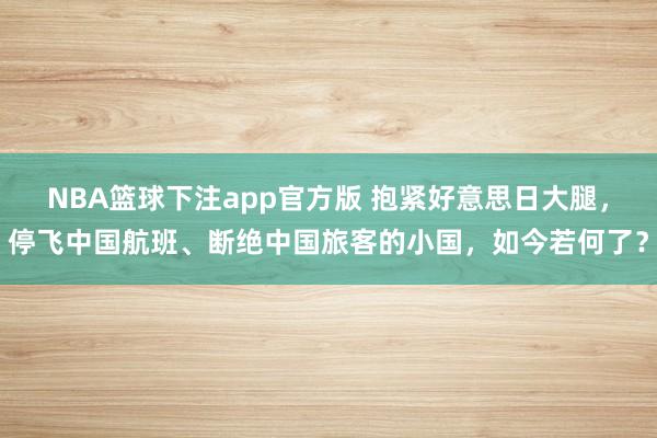 NBA篮球下注app官方版 抱紧好意思日大腿，停飞中国航班、断绝中国旅客的小国，如今若何了？