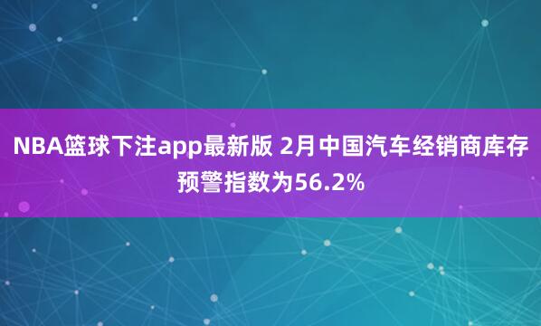 NBA篮球下注app最新版 2月中国汽车经销商库存预警指数为56.2%