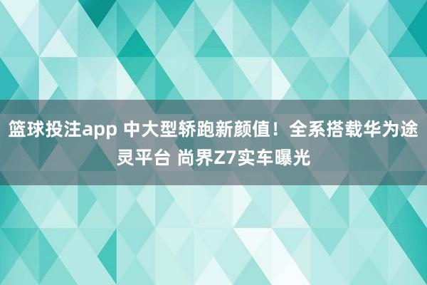 篮球投注app 中大型轿跑新颜值！全系搭载华为途灵平台 尚界Z7实车曝光