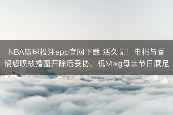 NBA篮球投注app官网下载 活久见！电棍与香锅怒喷被撸圈开除后妥协，祝Mlxg母亲节日餍足