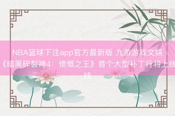 NBA篮球下注app官方最新版 九游游戏文娱《暗黑碎裂神4：愤慨之王》首个大型补丁行将上线