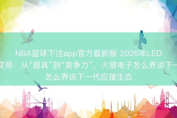 NBA篮球下注app官方最新版 2026年LED应援灯行业变局：从“器具”到“竞争力”，火狼电子怎么界说下一代应援生态