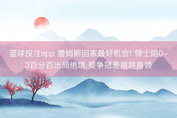 篮球投注app 詹姆斯回家最好机会! 骑士陷0-3百分百出局绝境 要争冠差宿将首领